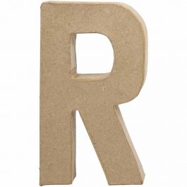 Letter, R, H: 20,5 cm, B: 11,7 cm, dikte 2,5 cm, 1 stuk [HOB-26617]