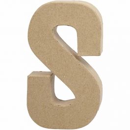 Letter, S, H: 20,3 cm, B: 11,4 cm, dikte 2,6 cm, 1 stuk [HOB-26618]