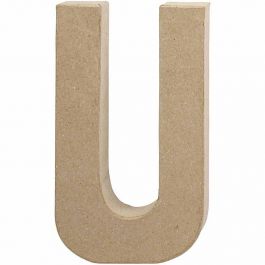 Letter, U, H: 20,5 cm, B: 11,5 cm, dikte 2,5 cm, 1 stuk [HOB-26620]
