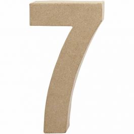 Cijfer, 7, H: 20,2 cm, B: 11 cm, dikte 2,5 cm, 1 stuk [HOB-26635]