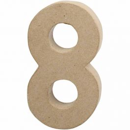 Cijfer, 8, H: 20,2 cm, B: 11 cm, dikte 2,5 cm, 1 stuk [HOB-26636]