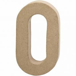 Cijfer, 0, H: 20,4 cm, B: 11,7 cm, dikte 2,5 cm, 1 stuk [HOB-26638]