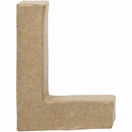Letter, L, H: 10 cm, B: 7,5 cm, dikte 1,7 cm, 1 stuk [HOB-26650]