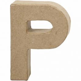 Letter, P, H: 10 cm, B: 7,7 cm, dikte 1,7 cm, 1 stuk [HOB-26654]