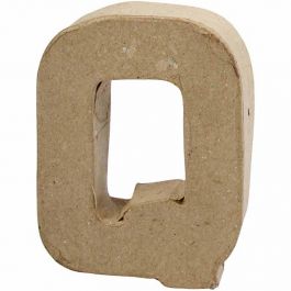 Letter, Q, H: 10 cm, B: 7,8 cm, dikte 1,7 cm, 1 stuk [HOB-26655]