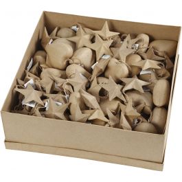 Kersthangers, d 8 cm, 80 stuk/ 1 doos [HOB-26788]