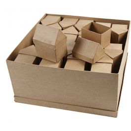 Huizen, H: 10,5 cm, afm 6x8,5 cm, 40 stuk/ 1 doos [HOB-26799]