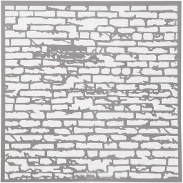 Sjabloon, stenen muur, afm 30,5x30,5 cm, dikte 0,31 mm, 1 vel [HOB-27086]