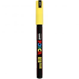 Posca Marker, afm PC-1MR, lijndikte 0,7 mm, extra-fijn, geel, 1 stuk [HOB-272044]