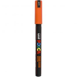 Posca Marker, afm PC-1MR, lijndikte 0,7 mm, extra-fijn, oranje, 1 stuk [HOB-272054]