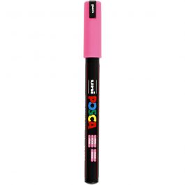 Posca Marker, afm PC-1MR, lijndikte 0,7 mm, extra-fijn, roze, 1 stuk [HOB-272056]