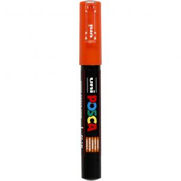 Posca Marker, afm PC-1M, lijndikte 0,7 mm, extra-fijn, oranje, 1 stuk [HOB-273054]