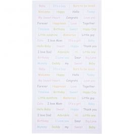 Stickers, baby, vel 12x23 cm, 2x84 stuk/ 1 doos [HOB-27691]
