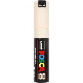 Posca Marker, afm PC-8K, lijndikte 8 mm, breed, beige, 1 stuk [HOB-278088]