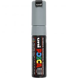 Posca Marker, afm PC-8K, lijndikte 8 mm, breed, grijs, 1 stuk [HOB-278095]