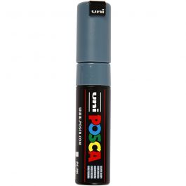 Posca Marker, afm PC-8K, lijndikte 8 mm, breed, slate grey, 1 stuk [HOB-278096]