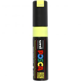 Posca Marker, afm PC-8K, lijndikte 8 mm, breed, fluo yellow, 1 stuk [HOB-278724]
