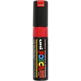 Posca Marker, afm PC-8K, lijndikte 8 mm, breed, fluo red, 1 stuk [HOB-278740]
