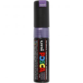 Posca Marker, afm PC-8K, lijndikte 8 mm, breed, metallic violet, 1 stuk [HOB-278840]