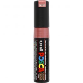 Posca Marker, afm PC-8K, lijndikte 8 mm, breed, rood metallic, 1 stuk [HOB-278860]