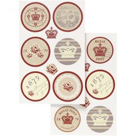 Stickers, vel 9x14 cm, 4 div vellen/ 1 doos [HOB-27997]