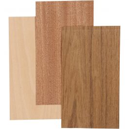 Bamboe fineer, vel 12x22 cm, dikte 0,75 mm, 3 vel/ 1 doos [HOB-282900]