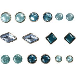Deco brads, afm 8-18 mm, blauw, 16 stuk/ 1 doos [HOB-28310]