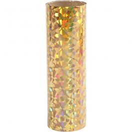 Deco folie, B: 15,5 cm, dikte 0,02 mm, goud, 50 cm/ 1 rol [HOB-283568]