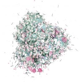Glitter en pailletten, pastelkleuren, 170 gr/ 1 Doosje [HOB-28396]