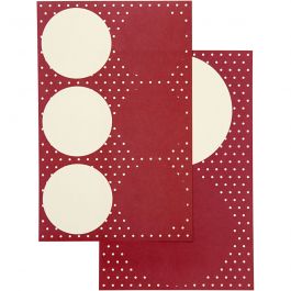 Stickers, d 4+6,5 cm, vel 9x14 cm, 4 div vellen/ 1 doos [HOB-28501]