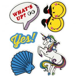 Soft Stickers , Whats up, vel 12,2x17,75 cm, 1 vel [HOB-29092]