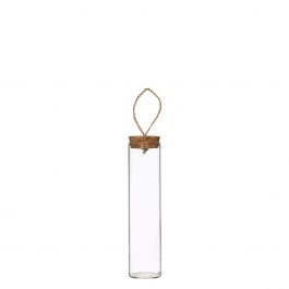 Reageerbuis met kurk en touw Ø3cm en 10cm hoog (12 st.) [IFS-29162]