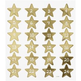 Stickers, cijfers, vel 15x16,5 cm, 1 vel [HOB-291871]