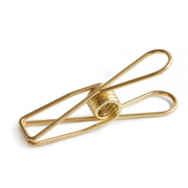 Clips goud 3x0,6cm (set van 12 st) [IFS-30121]