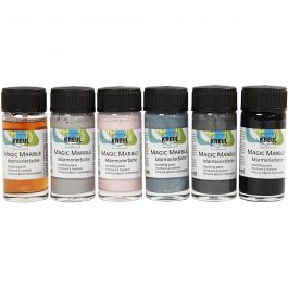 Magic Marble-verf, pastelkleuren, 6x20 ml/ 1 doos [HOB-30196]