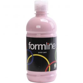 Tempera Verf Mat, roze, 500 ml/ 1 fles [HOB-642042]