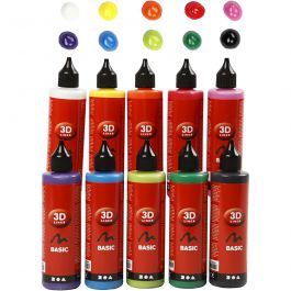 3D liner, diverse kleuren, 10x100 ml/ 1 doos [HOB-30388]