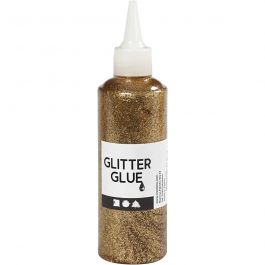 Glitterlijm, goud, 118 ml/ 1 fles [HOB-31821]