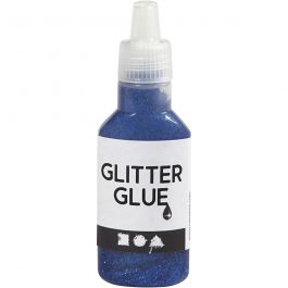 Glitterlijm, donkerblauw, 25 ml/ 1 fles [HOB-318250]