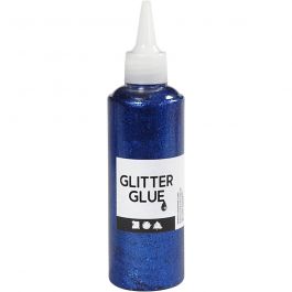 Glitterlijm, donkerblauw, 118 ml/ 1 fles [HOB-31825]
