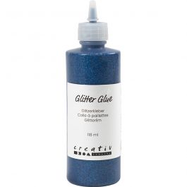Glitterlijm, donkerblauw, 118 ml/ 1 fles [HOB-31825]
