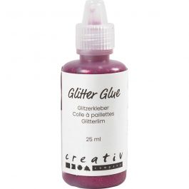 Glitterlijm, roze, 25 ml/ 1 fles [HOB-318280]