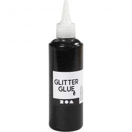 Glitterlijm, zwart, 118 ml/ 1 fles [HOB-31830]
