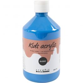 Acrylverf Glossy, primair blauw, 500 ml/ 1 fles [HOB-32008]