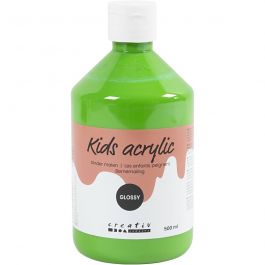 Acrylverf Glossy, lichtgroen, 500 ml/ 1 fles [HOB-32026]