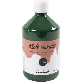 Acrylverf Glossy, donkergroen, 500 ml/ 1 fles [HOB-32028]