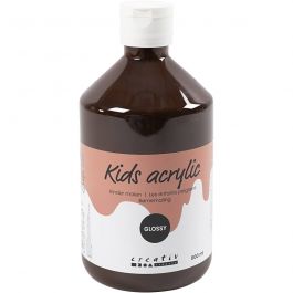 Acrylverf Glossy, bruin, 500ml/ 1 fles [HOB-32030]