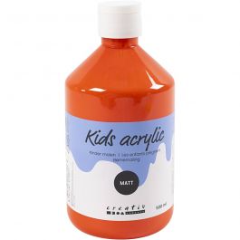 Acrylverf Mat, oranje, 500 ml/ 1 fles [HOB-32114]