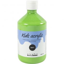 Acrylverf Mat, lichtgroen, 500 ml/ 1 fles [HOB-32126]