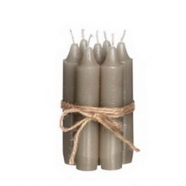 Kaarsen taps taupe 11cm hoog (set van 7 stuks) [IFS-32162]